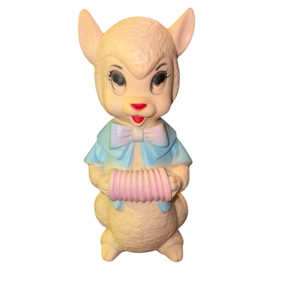 Vintage Nan San Lamb Pink Accordion Night Light